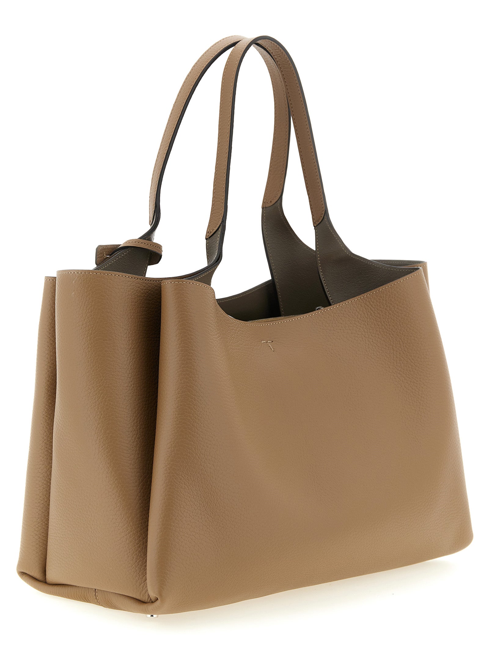 Brown Calfskin Tote Bag