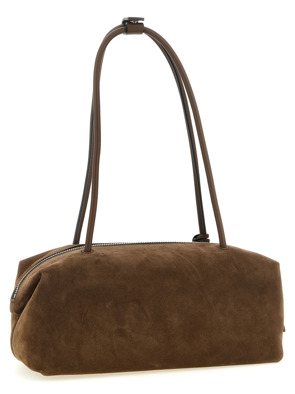 Brown Calfskin Shoulder Bag