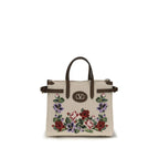 Beige Linen Handbag