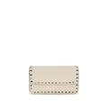 Beige Calf Leather Bos Taurus Wallet