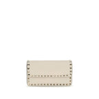 Beige Calf Leather Bos Taurus Wallet