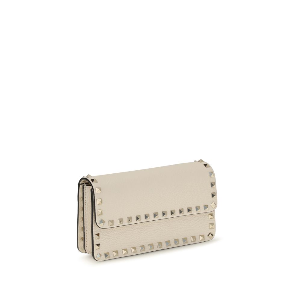 Beige Calf Leather Bos Taurus Wallet