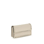 Beige Calf Leather Bos Taurus Wallet