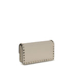 Beige Calf Leather Bos Taurus Wallet