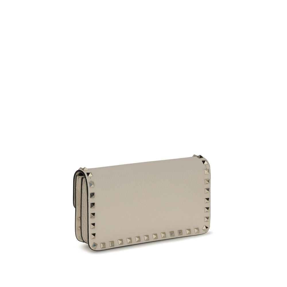 Beige Calf Leather Bos Taurus Wallet