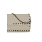 Beige Calf Leather Bos Taurus Wallet