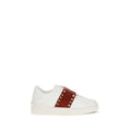 White Calf Leather Bos Taurus Low Top Sneakers