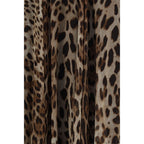 Beige Silk Long Skirt