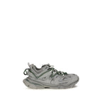 Gray Polyethylene Athletic Sneakers