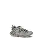 Gray Polyethylene Athletic Sneakers