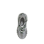 Gray Polyethylene Athletic Sneakers