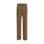 Brown Wool Oves Aries Dress Pants