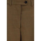 Brown Wool Oves Aries Dress Pants
