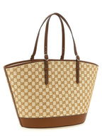 Brown Cotton Handbag