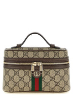 Beige Polyethylene Crossbody Bag