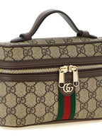 Beige Polyethylene Crossbody Bag