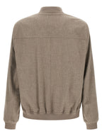 Gray Cashmere Bomber