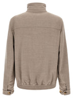 Beige Virgin Wool Bomber