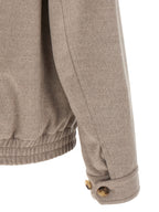 Beige Virgin Wool Bomber