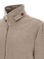Beige Virgin Wool Bomber