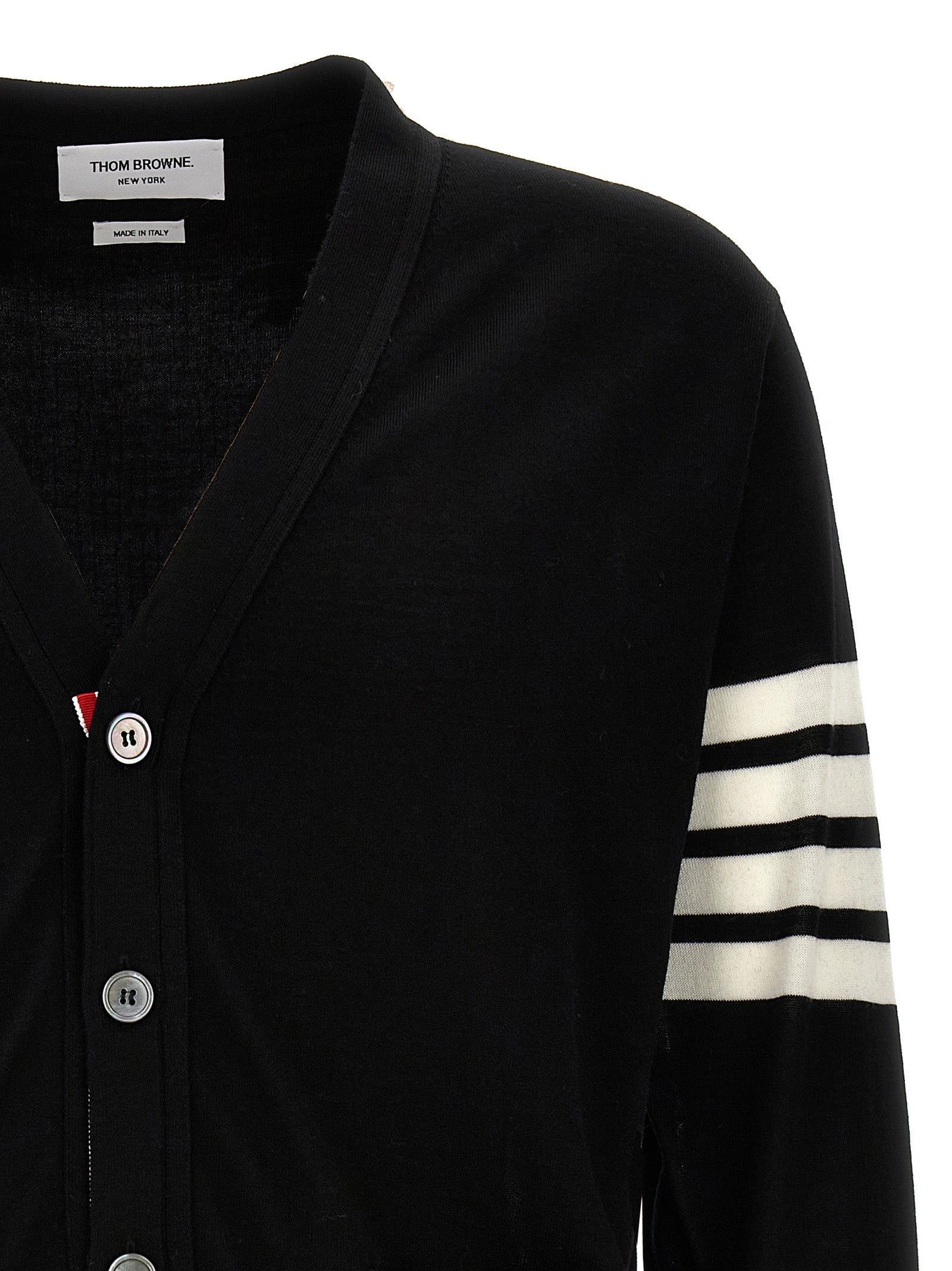 Black Virgin Wool Cardigan