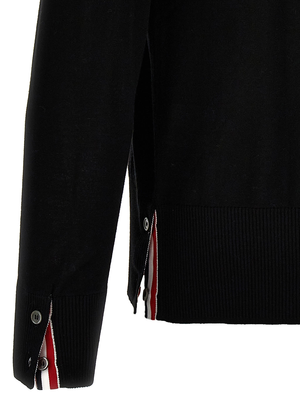Black Virgin Wool Cardigan