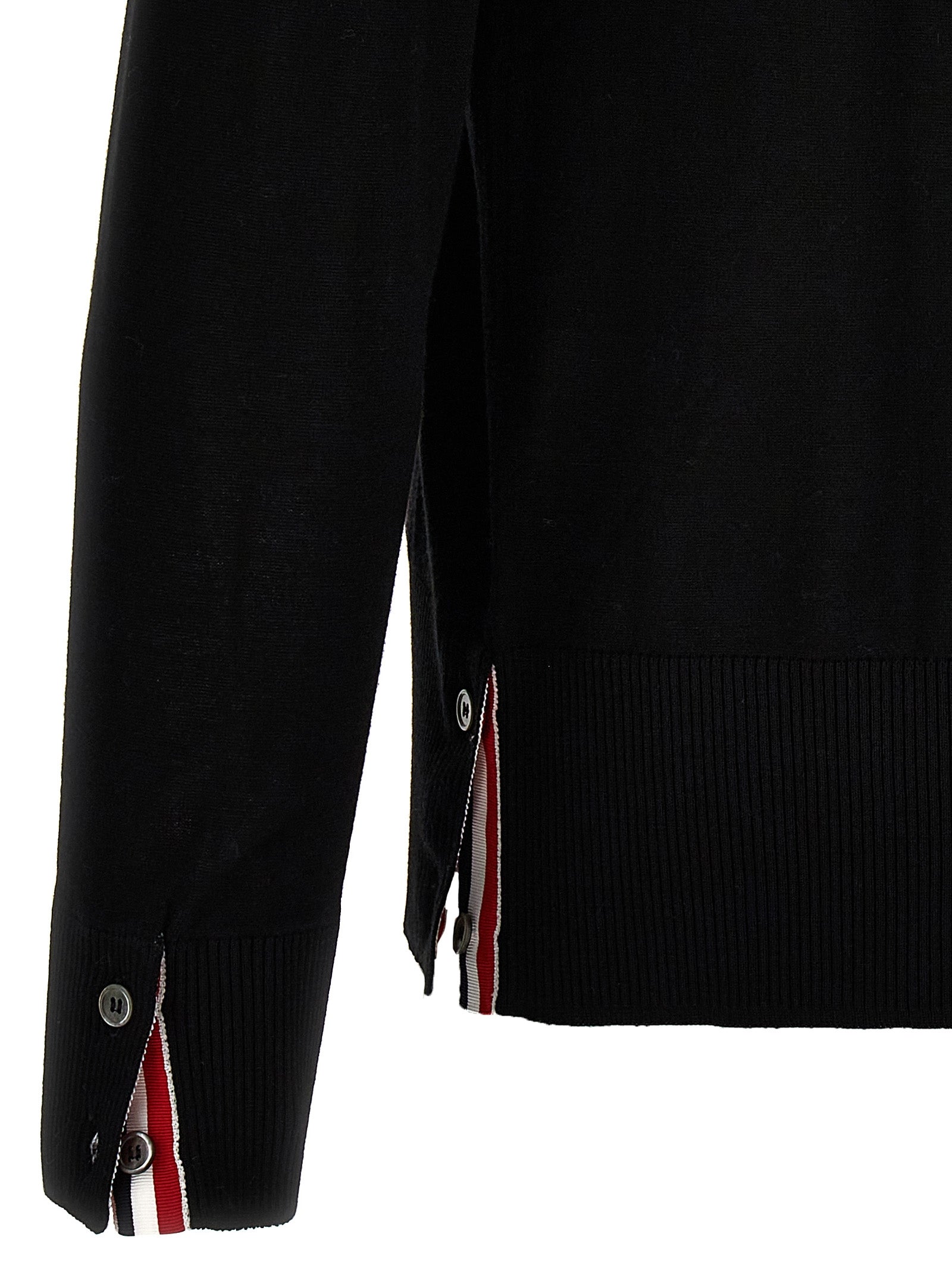 Black Virgin Wool Cardigan