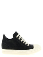 Bicolor Lamb Leather Low Top Sneakers
