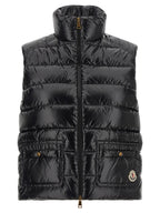 Black Polyamide Sleeveless Jacket