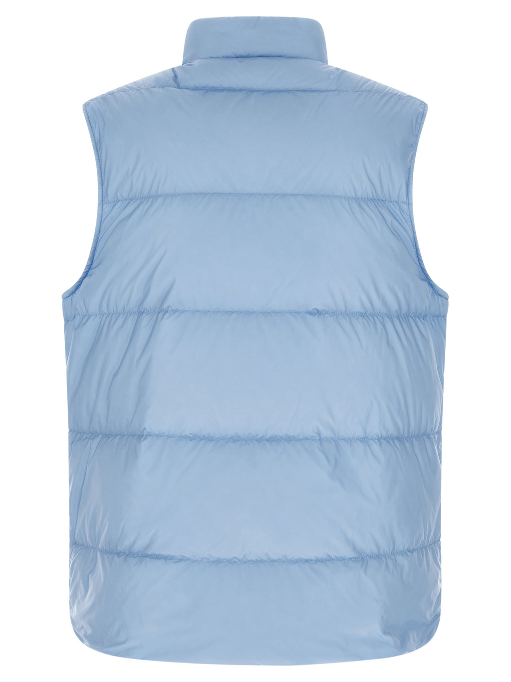 Blue Polyamide Sleeveless Jacket