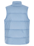 Blue Polyamide Sleeveless Jacket