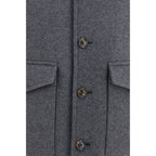 Gray Wool Oves Aries Full-Length Jacket