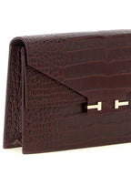 Bordeaux Calfskin Clutch Bag