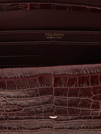 Bordeaux Calfskin Clutch Bag