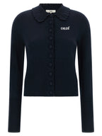 Blue Wool Cardigan