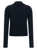 Blue Wool Cardigan