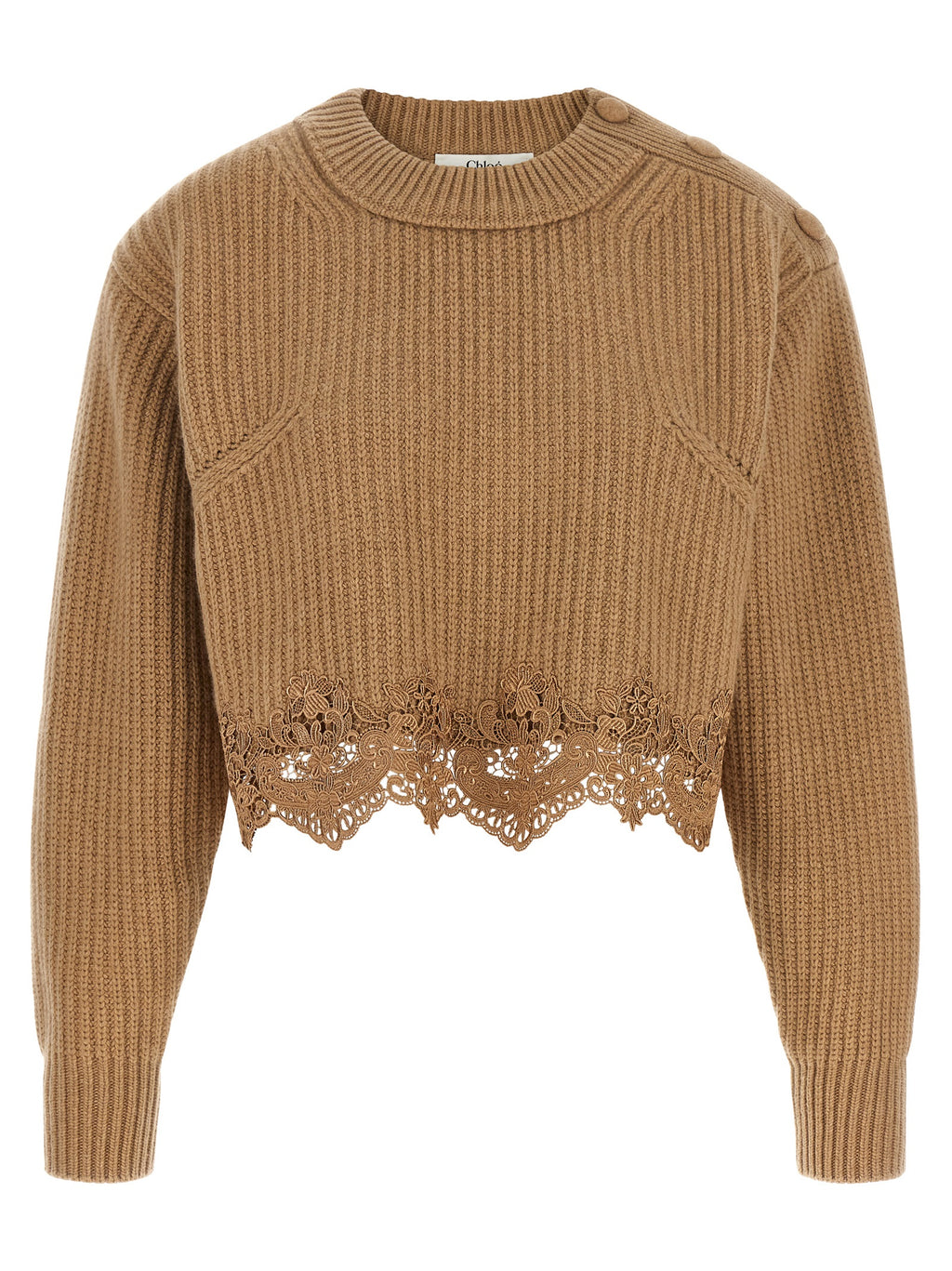 Beige Wool Cardigan