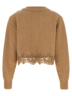 Beige Wool Cardigan