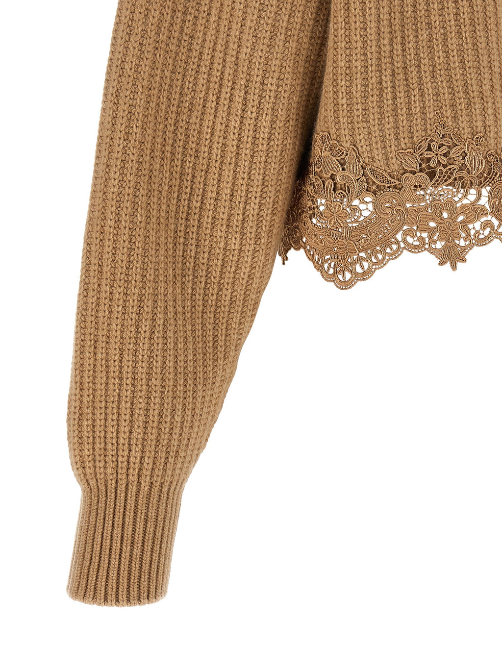 Beige Wool Cardigan