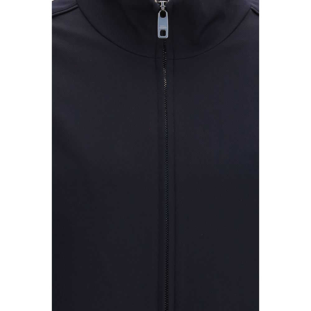 Blue Polyamide Full-Length Jacket