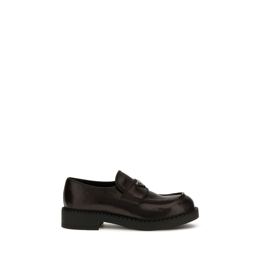 Brown Calf Leather Bos Taurus Slip-On Loafers