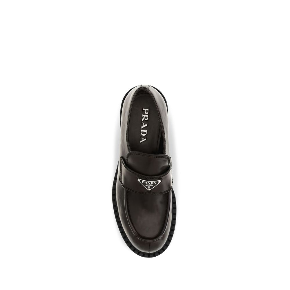 Brown Calf Leather Bos Taurus Slip-On Loafers