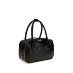 Black Calf Leather Bos Taurus Handbag