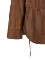 Brown Lambskin Blouse