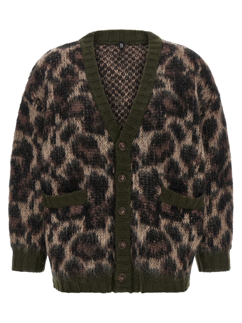 Brown Nylon Cardigan