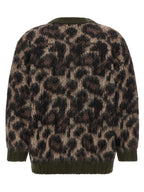 Brown Nylon Cardigan
