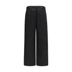 Black Cotton Chino Pants
