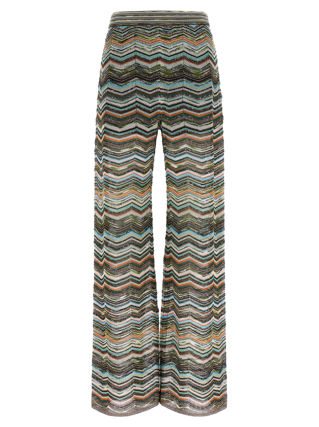 Multicolor Viscose Flared Pants