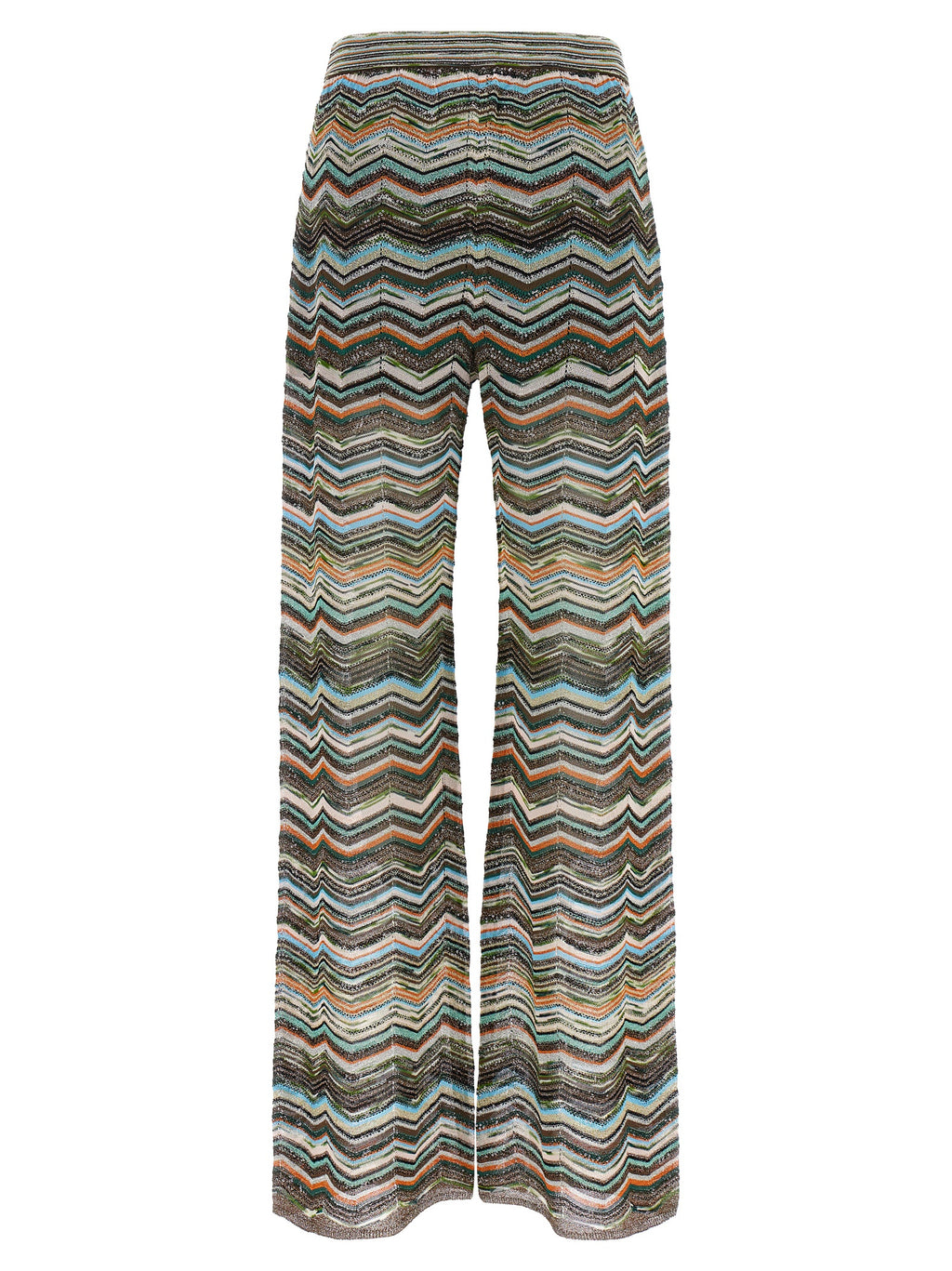 Multicolor Viscose Flared Pants