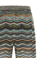 Multicolor Viscose Flared Pants